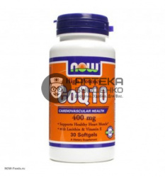 Фото товара NOW CoQ10 400mg – Кофермент Q10 400 mg - БАД